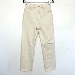 Madewell '90s Straight Jeans Ecru Natural Cream Size 26 mc